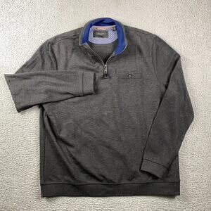 Ted Baker 1/4 Zip Pullover Sweater Men's Size 7 XL Gray
